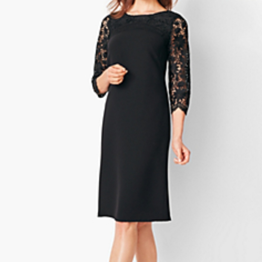 3/4 sleeve yoke tier dress main image 0